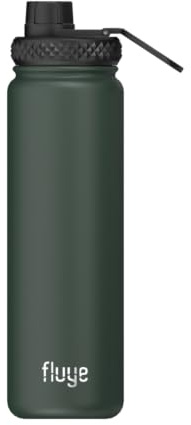 Fluye Trinkflasche Edelstahl 700ml Sportverschluss - Wasserflasche Thermoskanne 18/8 - Sportflasche Fahrrad Rennrad - Kalt 12h Warm 8h - Gym Trinkflasche - Sport trinkflasche metall Sport - Canopi