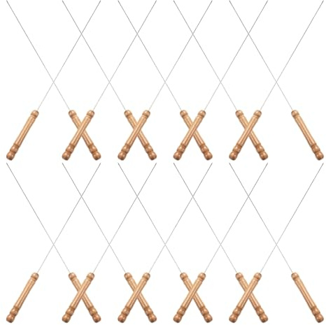 GARIOUANS Lot De 20 Brochettes Grillées En Acier Inoxydable En Métal Pour Barbecue Portable Rondes En Métal Beiges