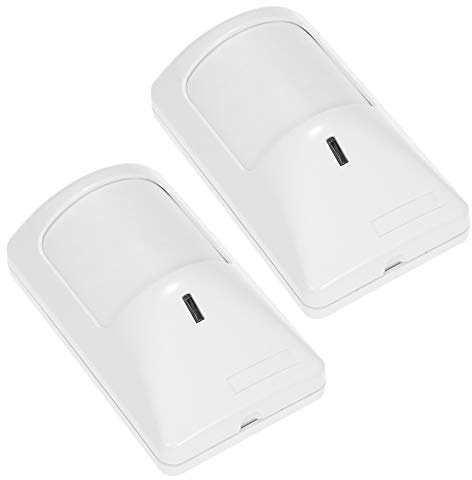 Acouto Sensore di Movimento PIR Cablato, Doppio Rilevatore a Infrarossi con Tecnologia Pet Immune per di Allarme di Sicurezza Domestica, Portata 90° Grandangolare 8 M, 15 Kg Adatto Ad (2PCS)