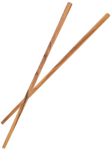 BESPORTBLE Bacchette Cinesi in Legno di Ulivo Extra Lunghe 25 CM Riutilizzabili e Antiscivolo per Hot Pot e Cucina per Uso Domestico e Feste in Famiglia