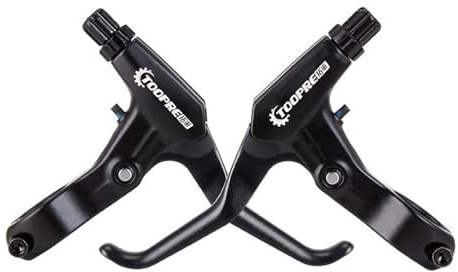 Reicyfang1 Pair Bicycle Brake Levers Hand Brakes, Aluminum Alloy Bicycle Brake Handle Universal Cycling Brake Level Handles for MTB, Road Bike, Folding Bike