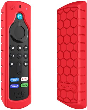 CASEBOT Fernbedienung Hülle für Alexa-Sprachfernbedienung (2. Gen.&3. Gen.) | Stoßfeste Silikon Fernbedienungshülle für Fire TV Stick HD/4K Select/4K Plus (2. Gen.)/Fire TV Stick (3. Gen.)/Lite