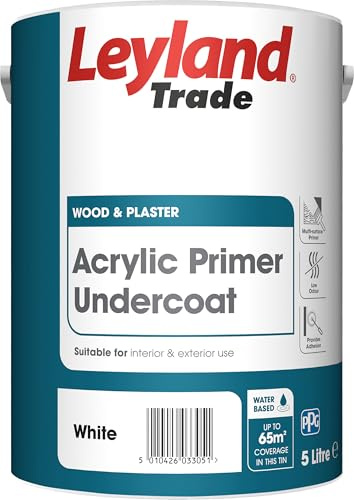 Leyland Trade - All Purpose Primer - White - 5L | General Purpose Primer, For Interior & Exterior Wood, Metal, Plaster & Masonry, Promotes Adhesion