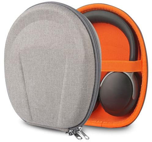 Geekria Shield Headphones Case Compatible with Bose QuietComfort, QC Ultra II, 700/45/35 II/35 Gaming/25, Replacement Hard Shell Travel Carrying Bag with Cable Storage (Brown)