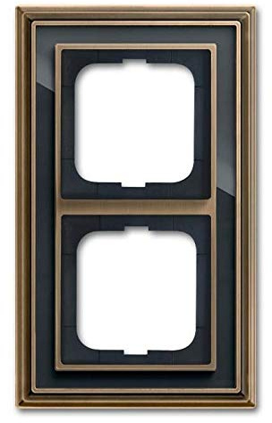 Busch-Jaeger Rahmen 2-Fach 1722-845 ms/antik anthrazit Busch-Dynasty Abdeckrahmen 4011395219102