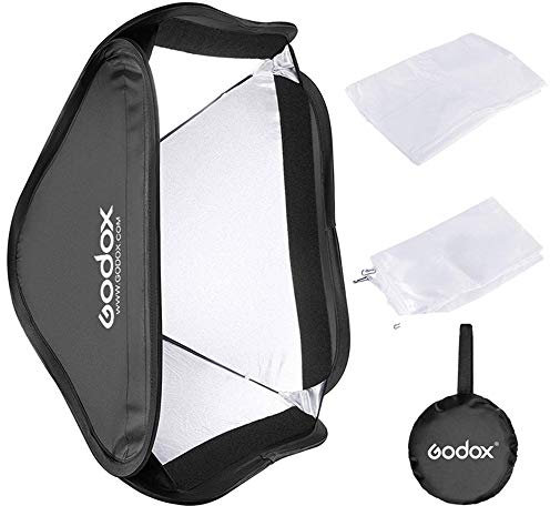 GODOX 80 x 80 cm Softbox Diffusore Universale Flash Pieghevole Kit per ritratti o fotografia di prodotti