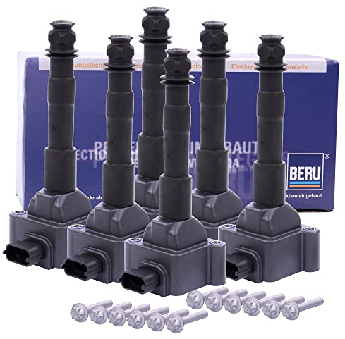 6x Original BERU Zündspule Stabzündspule inkl. Zündkerzenstecker
