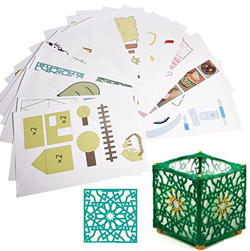 Carta da disegno per stampante 3D, carta modello 20PCS per penna 3D, 250mm x 170mm carta da stampa penna 3D modello di graffiti pittura 40 modelli di cartoni animati per bambini fai da te
