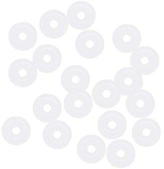 O-Ringe aus Silikon, 4 mm OD, 1 mm ID 1,5 mm breit, VMQ Dichtung, für Kompressor-Ventile, weiß, 20 Stück