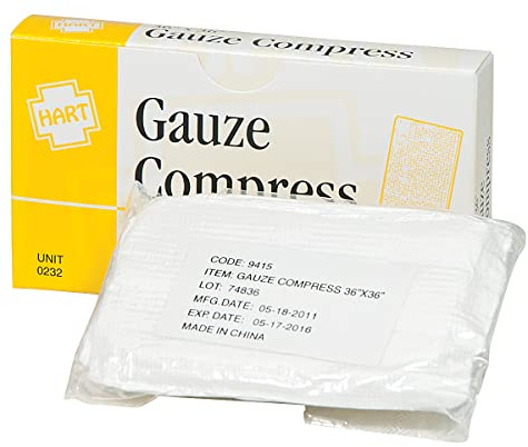 Gauze Compress, 36 x 36 Sterile, 1 Each