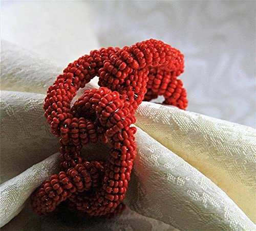 serviettenringe 12 stücke Rote Kette Serviettenring Alte Goldfarbe, Bulk Serviettenhalter napkin holder