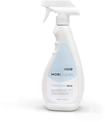 Mobili Fiver, Cire Mobiclean, Formule Professionnelle Pour Le Mélaminé et Le Bois 500 ml, produit professionnel pour meubles en bois et mélamine, Made In Italy