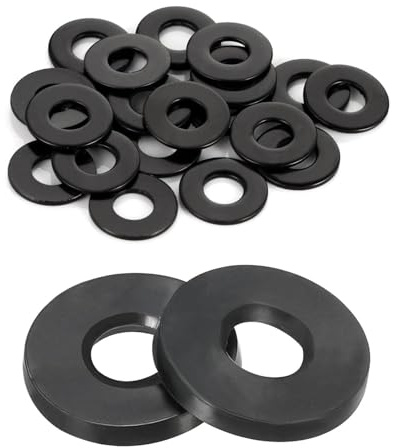 IPNSDON 20 Stück M10-Dichtungen, Innendurchmesser 10 mm, Außendurchmesser 20 mm, 1 mm dicke Dichtungsdichtung für Wasserhahnrohr-Sanitär-Befestigungsschrauben