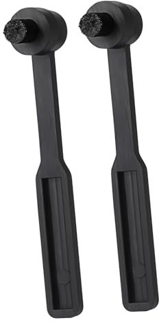 Hoement 2piezas Cepillo Limpieza Vinilos Cepillo Suave para Agujas Tocadiscos Portátil Limpiador Cartucho Vinilo Multifuncional Ligero Resistente