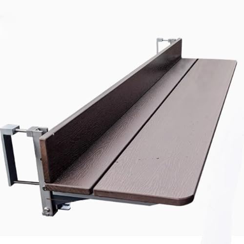 Balkonhängetisch für Geländer, multifunktionaler Bartisch im Freien mit platzsparendem Design, geeignet für Balkongeländer