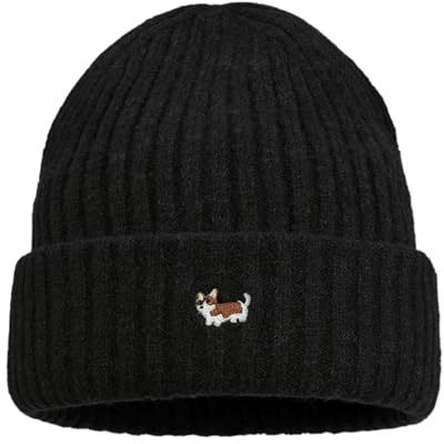 CLAPE Beanie Mütze Herren Damen Strickmütze Stickerei Wintermütze Weich Elastisch Laufmütze für Kaltes Wetter
