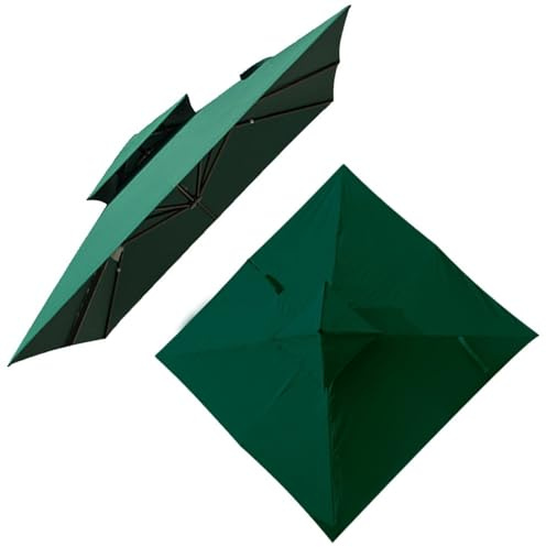 Generisch 3x3m Carré de Remplacement pour Parasol Déporté Housse à 8 Baleines Tissu de Remplacement pour Parasol pour Tonnelle de Jardin Patio Patio Piscine Marché (Color : Burgundy)