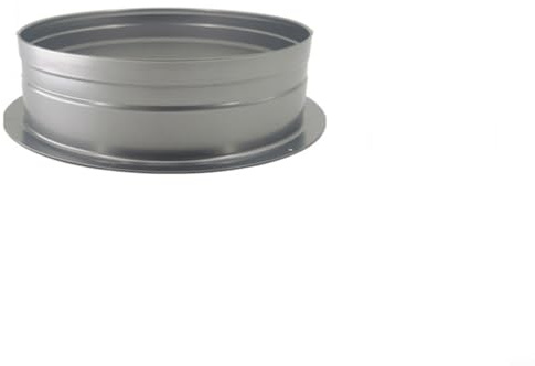 Zeroupshop Metal Ducting Flange Joint 160 mm Ventilation Duct Connector with Check Valve for Range Hood Exhaust Fan Kitchen Air Conditioning System(160mm)