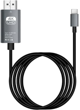 Adaptateur À - 4K High-Speed, HD Video Digital Cable | USB Flexible Type C À, Projecteur Monitor TV, 4K HD Video Numérique Hdtv Cord Mirroring, Coulage D'écran Sans Avec Foncti