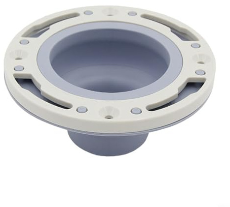 TONIXY Kit di riparazione flangia WC di alta qualità, perfetto per tubi di scarico da 7,6 a 10 cm, per installazione commerciale domestica (grigio)