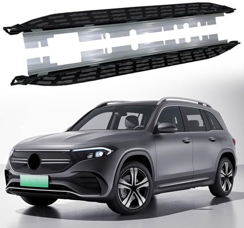 Lot de 2 marchepieds fixes pour Mercedes EQB SUV X243 2022 2023 2024 2025 2026 Noir