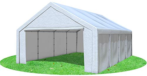 Stabilezelte Partyzelt 5x8 m Modular Pro PE 240 g/m² wasserdicht inkl. Seiten Festzelt Gartenzelt Weiss
