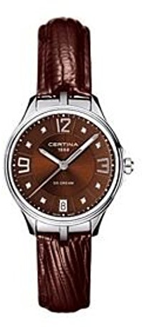 Certina Damen-Armbanduhr XS Analog Quarz Leder C021.210.16.296.00