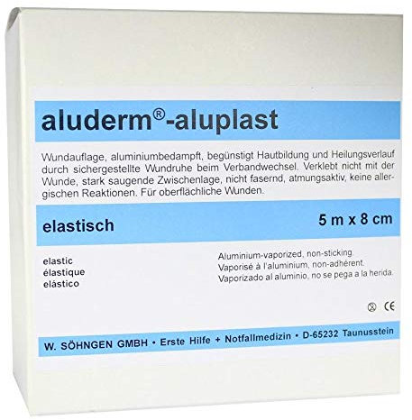 ALUDERM aluplast Wundverb.Pfl.8 cmx5 m elast. 1 St