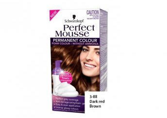 Schwarzkopf Perfect Mousse permanente Farbe ohne Ammoniak – 3–88 dunkelrot/BR