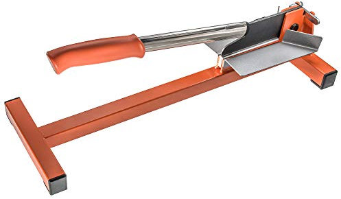 Original LÖWE Profi Hebelschneider 50.130 mit 45° und 90° Anschlägen - scharfes Schneidewerkzeug ideal zum Bodenlegen für Schnitte an Leisten und Profilen aus Holz Kunststoff Gummi PVC