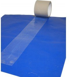 TECPLAST Adhésif de réparation bâches 200mm x 20m ADHREP - Qualité PRO - Pour tout type de bâches dont bâches serre et toiles PVC