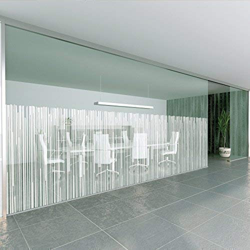 Solar Screen 5,91€/m² Milchglasfolie Designfolie Sichtschutzfolie RIGA 152cm Breite Laufmeterware Fensterfolie Selbstklebend Folie Dekofolie Streifen gestreift Gemustert Milchglas