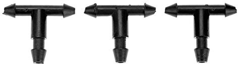 50Pcs 3/5mm Bewässerung Sprinkler T-Stück Schlauchverbinder für Bewässerungsschlauch Gartenschlauch, Mikro-Tropfbewässerung