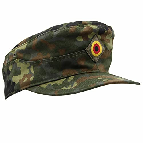 baum-m gmbh Feldmütze der Bundeswehr Original nach TL gefertigt flecktarn Schirmmütze Heer BW