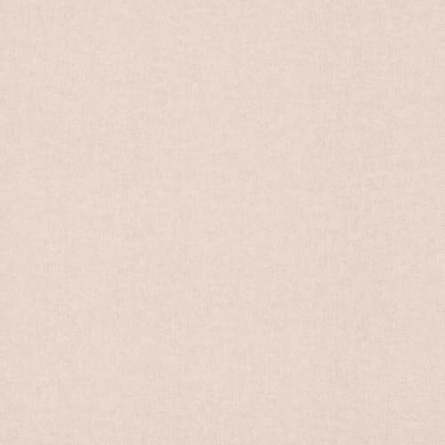 Rasch barntapet linneutseende Kids World II – enkel fibertapet uni i beige för en lugn levande atmosfär i flick- och pojkrum – 10,05 m x 0,53 m
