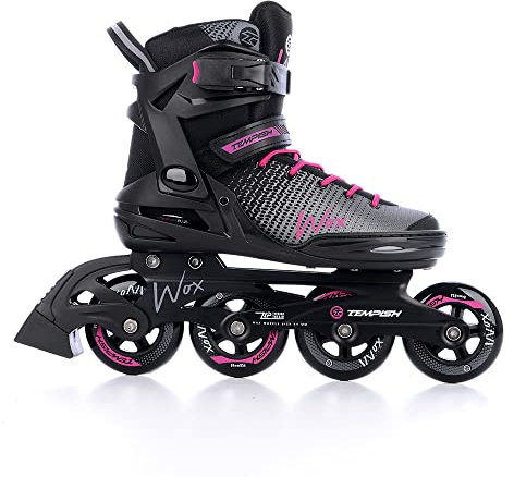 TEMPISH Wox Lady Patines en línea para Mujer, Negro/Gris/Rosa, 39