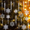 MELLIEX 32 Piezas Adornos Navidad de Carámbano Copo de Nieve, Acrílico Transparente Decoraciones Colgante para Árbol de Navidad