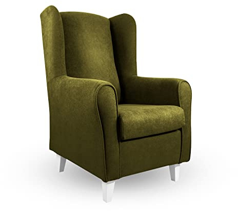Tete De Lit Butaca orejero | Sillon Relax | Clasico - Moderno | Ideal Lactancia, Lectura o Decoracion | Tapizado en Tela Antimanchas 100cm x 74cm x 70 cm (Color 20)