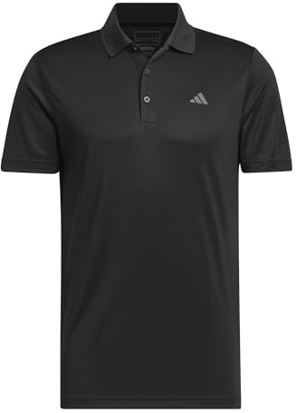 adidas Herren Essentials Piqué Small Logo Polo Shirt, Black, XL