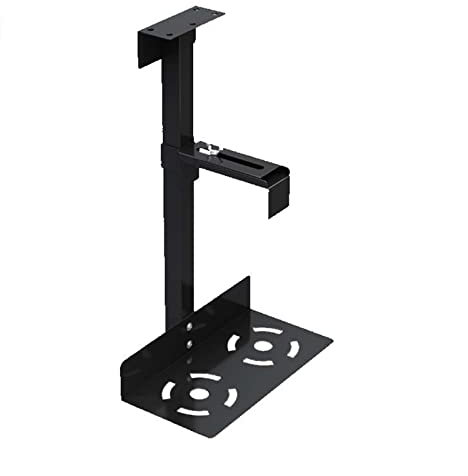 Soporte CPU Bajo Mesa Soporte universal for caja de PC debajo del escritorio, soporte for CPU en el lado de la pared, soporte ajustable for suspensión de computadora central for PC, se adapta a la may