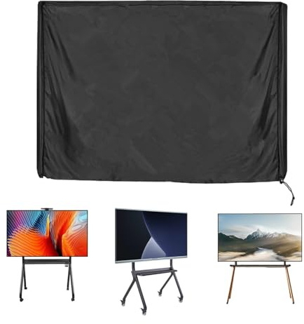 Custodia per TV mobile Custodia per schermo impermeabile Protezione in tessuto Oxford Copertura per TV antipolvere Scudo TV nero Custodia per TV durevole Materiale resistente agli Stati Uniti