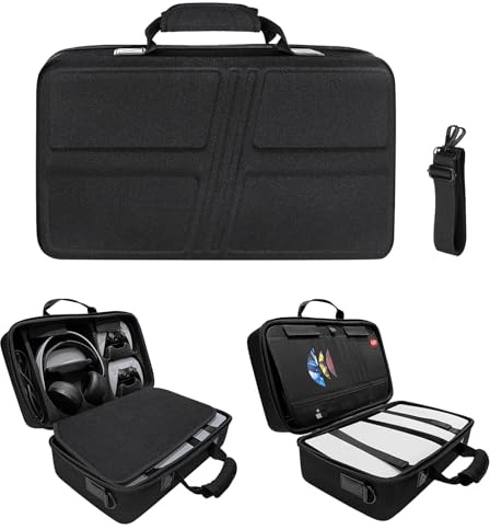 Carrying Case Shockproof Carrying Bag for PS5 pro Shoulder Bag Console Controller Accessories Portable Protective Travel Case Large Capacity