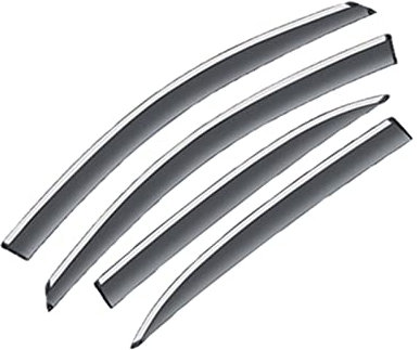 NYSQOFMB 4X Vitres Latérales De Voiture Visières Déflecteurs pour MG Zs Ev 2022 2021 2020 2019 2018 Mgzs Pluie Sourcils Gardes Pare-Soleil Fumée Pare-Soleil Pare-Pluie