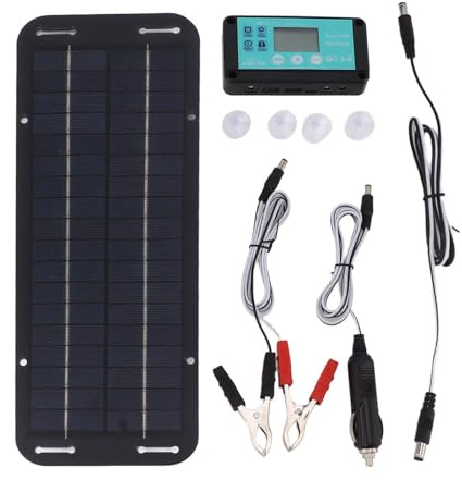 Caricabatteria da auto a pannello solare, caricatore solare a