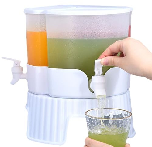 Fridge Juice Dispenser, Refrigerator Water Pitcher Cold Drink Storage, Leakproof Juice Tea Dispenser, Space-Saving Slim Design, Parties & Gatherings, 3,74 x 9,25 pulgadas