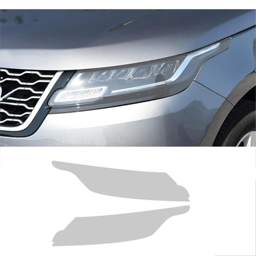 Pellicola protettiva per fari auto Adesivo in vinile trasparente in TPU trasparente per Range Rover Velar L560 2017-2024, tinta nera fumé