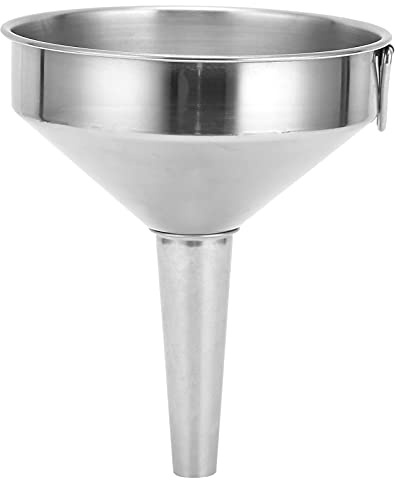 Ingredienti a imbuto in acciaio inossidabile Ingredienti a secco liquido 11/13/15 cm in bocca in bocca in metallo trasferimento di oli, marmellata, cucinaalimentare in bottiglia (11 cm)