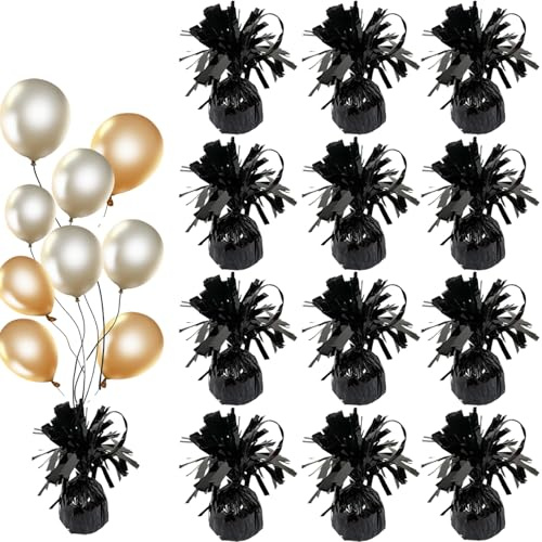 Punklong 12PCS Heavy Balloon Weights, Helium Balloon Weight,for Birthday and Wedding Party Helium Balloon Weights and Great for Thanksgiving, Christmas Anniversary Graduation Celebrations