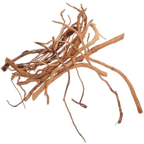 Toddmomy Branches de Bois Flotté Naturel pour Aquarium et Terrarium, Bois D'araignée Résistant la Décomposition, Brindilles de Vigne Décoratives de Taille Aléatoire, Habitat
