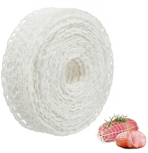 Rete Elastica per Carne, Rete per Arrosti 5.5 m, Rete Alimentare per Salumi e Insaccati, Rete da Cucina per Cottura e Conservazione, Rete Protettiva per Arrosti, Rete da Forno per Pollo e Prosciutto